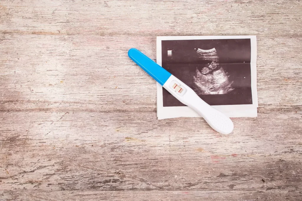 Result of a pregnancy test